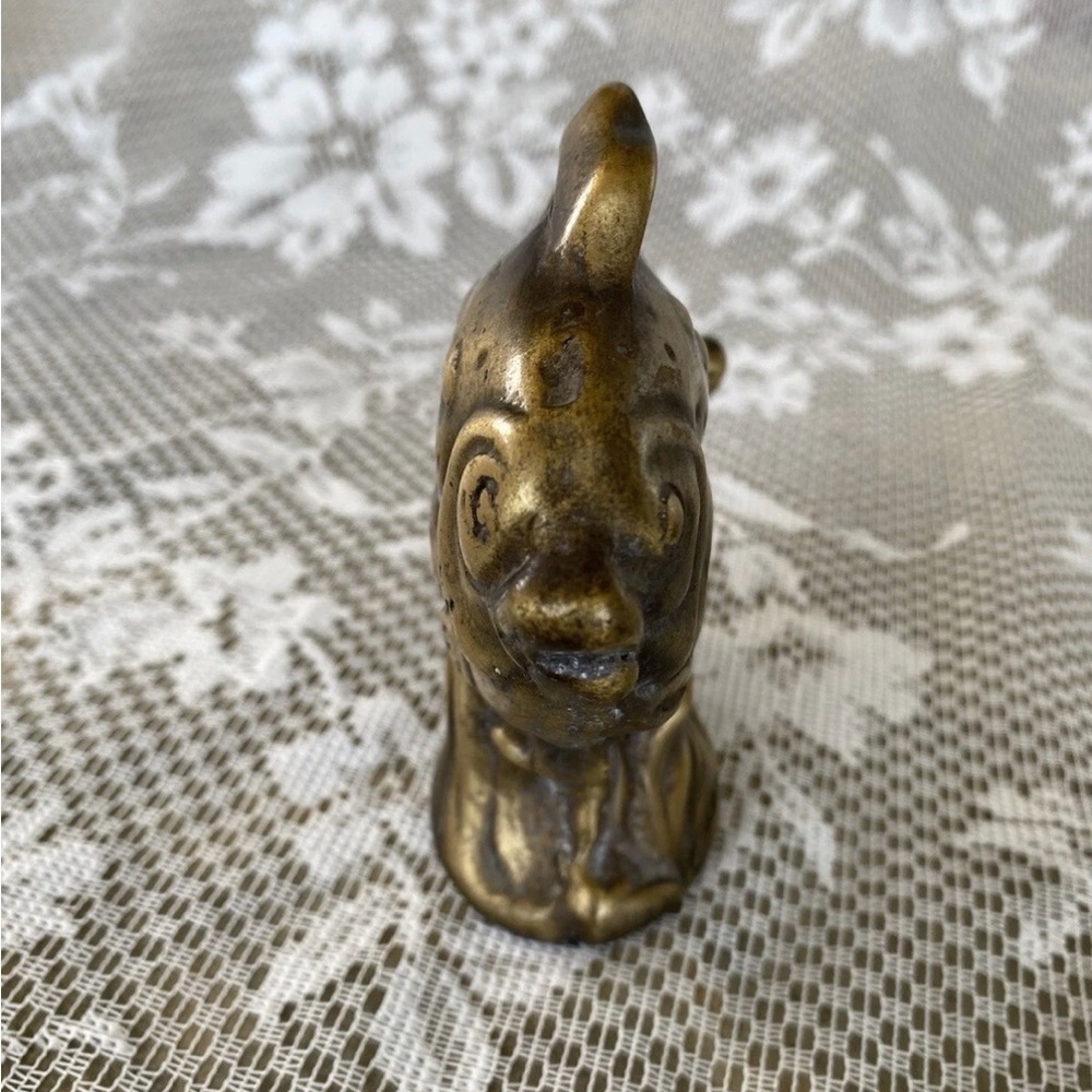 RARE Mid-Century Brass Goldfish Collectible Figurine - Picture 3 of 7